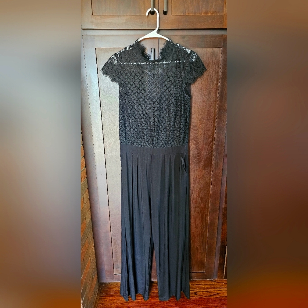Dressy black jumpsuit size 10